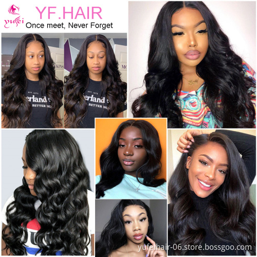 Cuticle Aligned Virgin Indian Hair Raw Unprocessed Lace Frontal Wig Body Wave For Black Women Human Hair Lace Front Wigs